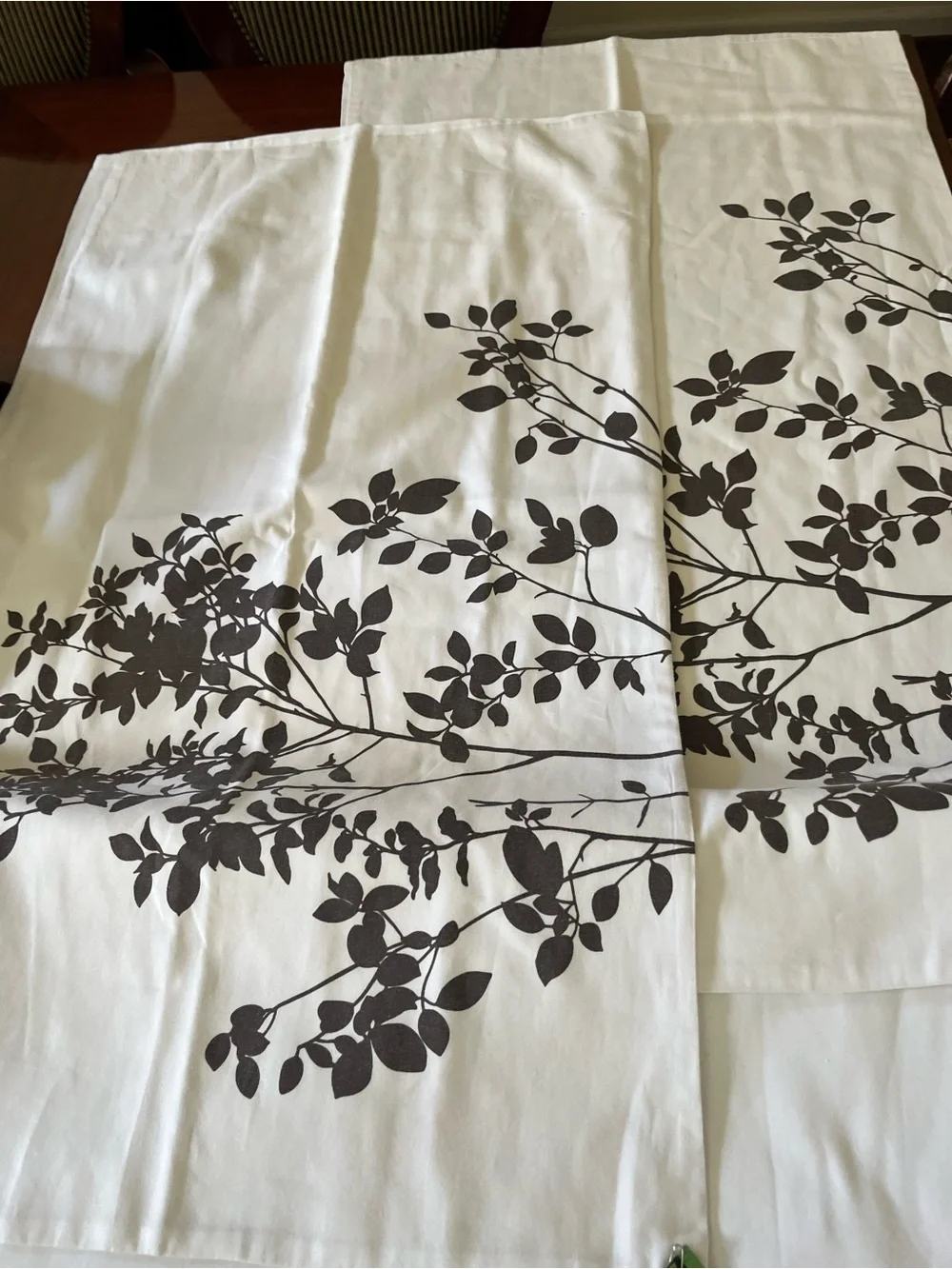 Hillcrest KS Duvet Cover with Brown Botanical Branch Design